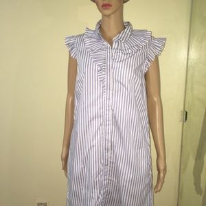 Banana republic cut out tops striped vintage dress
